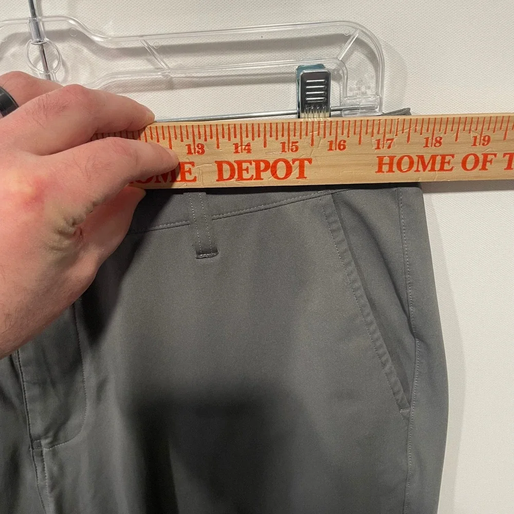 Rhone Commuter Pants Mens 35 Gray Performance‎ Trousers COM-181 Slim Straight
